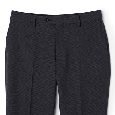 Washable Non-iron Stretch Wool-like Tapered Pants - Navy -05