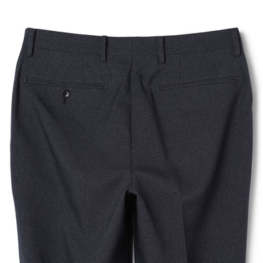 Washable Non-iron Stretch Wool-like Tapered Pants - Navy -06