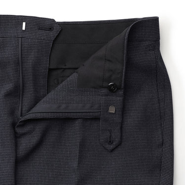 Washable Non-iron Stretch Wool-like Tapered Pants - Navy -07