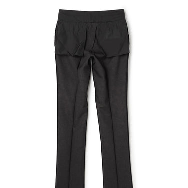 Washable Non-iron Stretch Wool-like Tapered Pants - Mid Gray -09