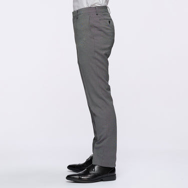 Washable Non-iron Stretch Wool-like Tapered Pants - Gray -05