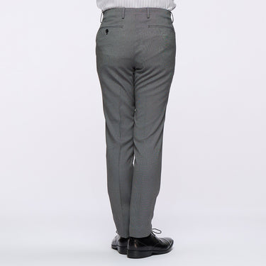 Washable Non-iron Stretch Wool-like Tapered Pants - Gray -06