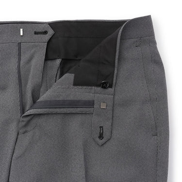 Washable Non-iron Stretch Wool-like Tapered Pants - Gray -11