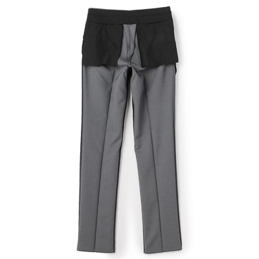 Washable Non-iron Stretch Wool-like Tapered Pants - Gray -13