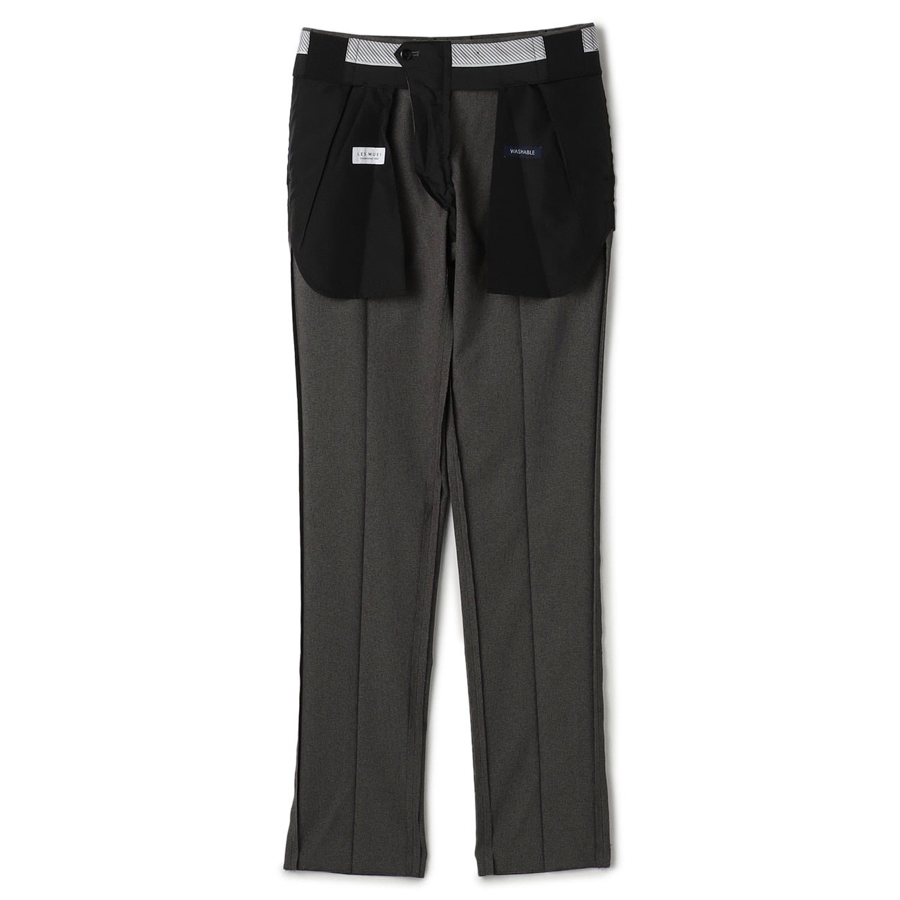 可水洗免熨烫 Tapared Houndtooth Pants -灰