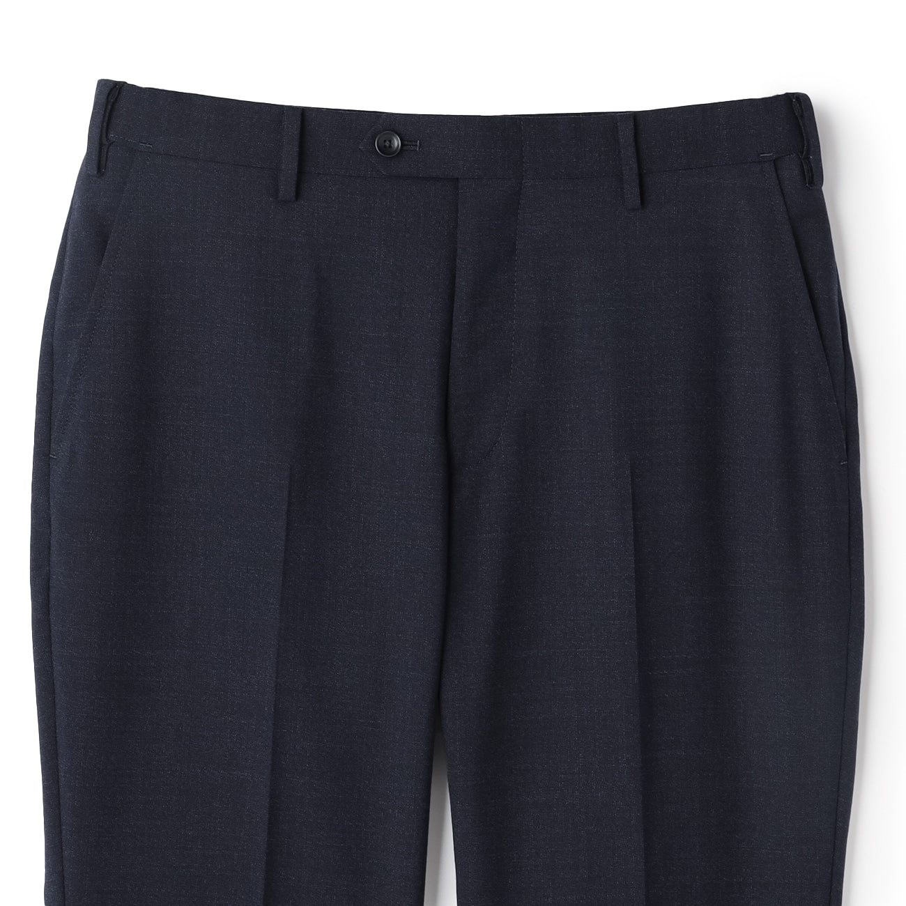 Washable Premium Wool Tapered pants - Navy_03