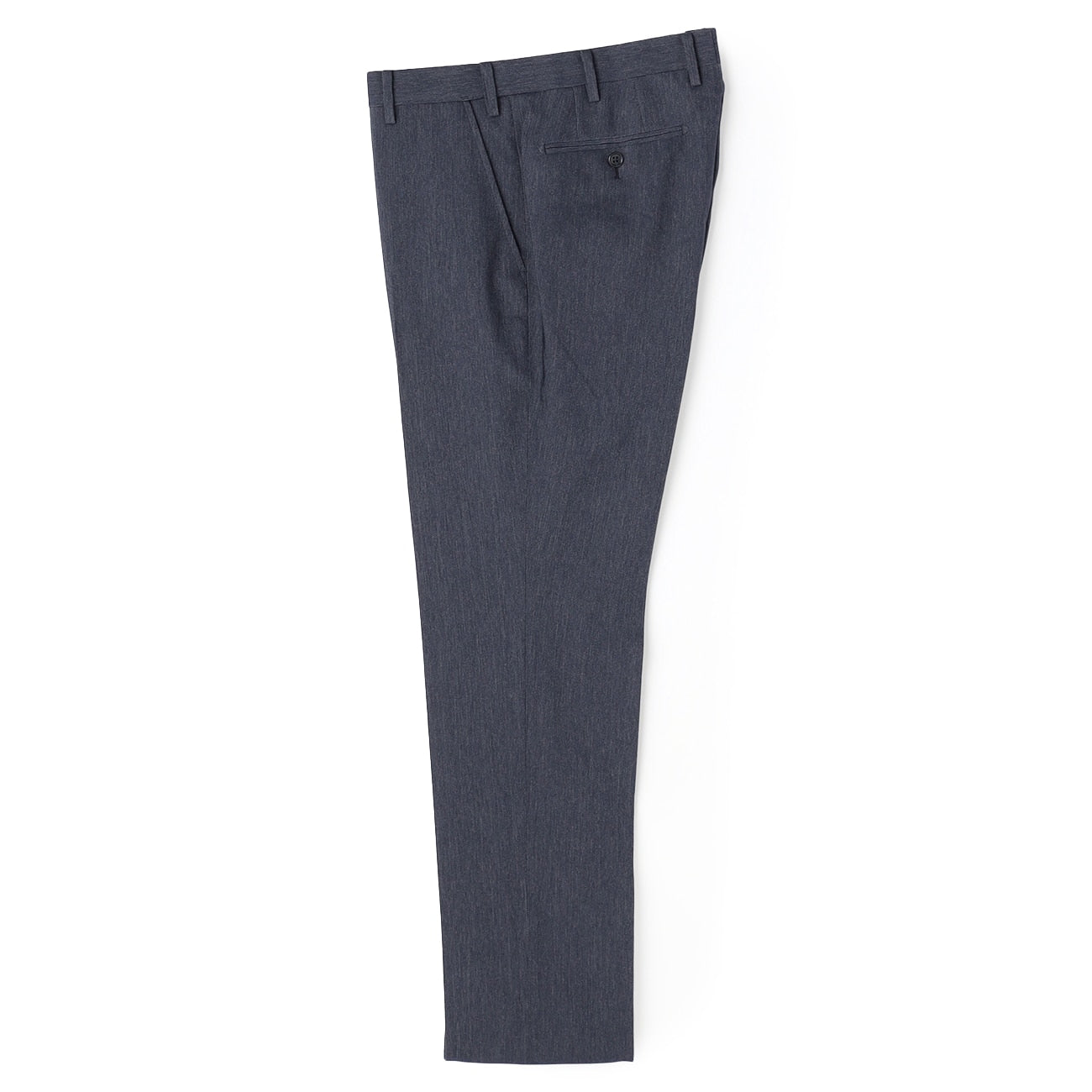 Washable Non-iron Stretch Denim-like Pants- Navy_03