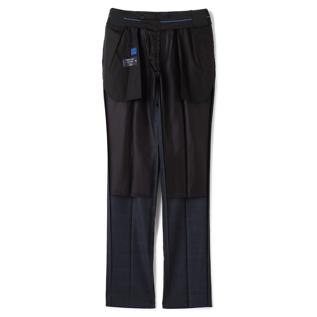 REDA 格纹长裤 -深蓝