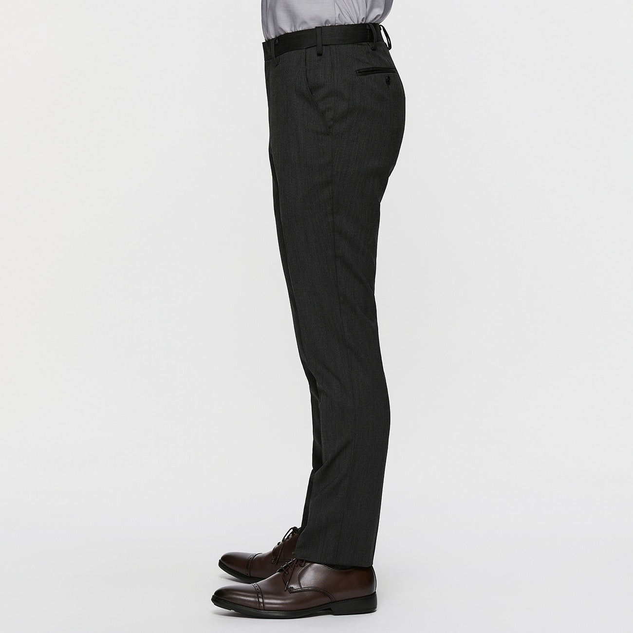 Washable Wrinkle-resistant Stretch Wool Blend Tapered Pants_04