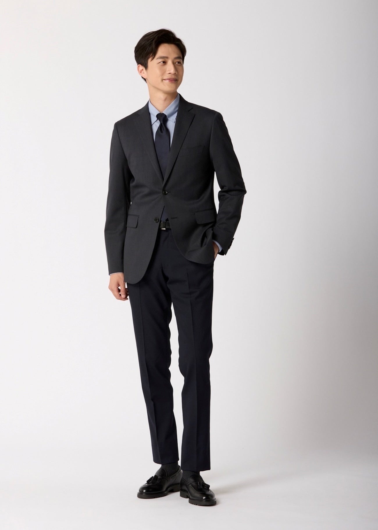 Washable Wrinkle-resistant Super Stretch Wool Blend Tapered Pants_02