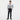 Washable Non-iron Stretch Glen-plaid Tapered Pants - Navy_02