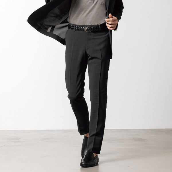SUPER Aircool Washable Non-Iron Stretch Glen-Plaid Tapered Suit