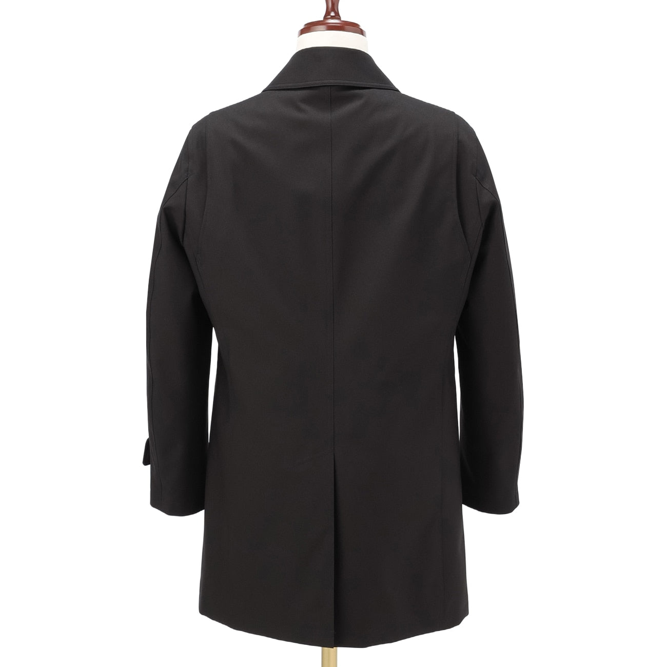 保暖拨水弹力防风翻立领 大衣 - 黑色_08