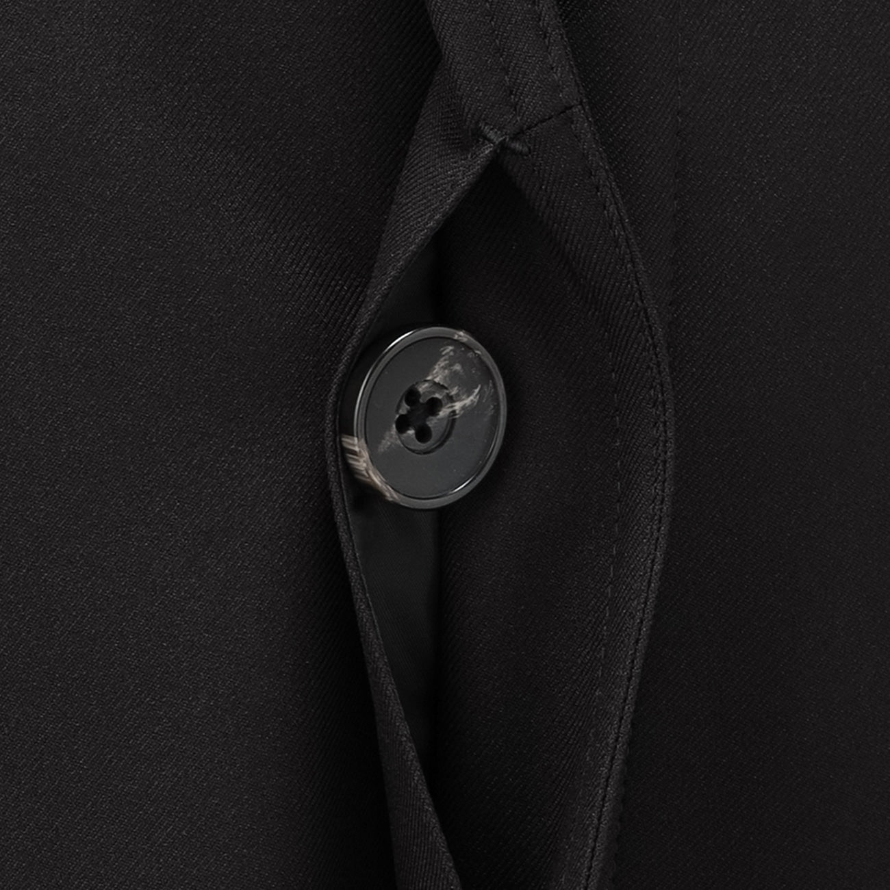 保暖拨水弹力防风翻立领 大衣 - 黑色_11