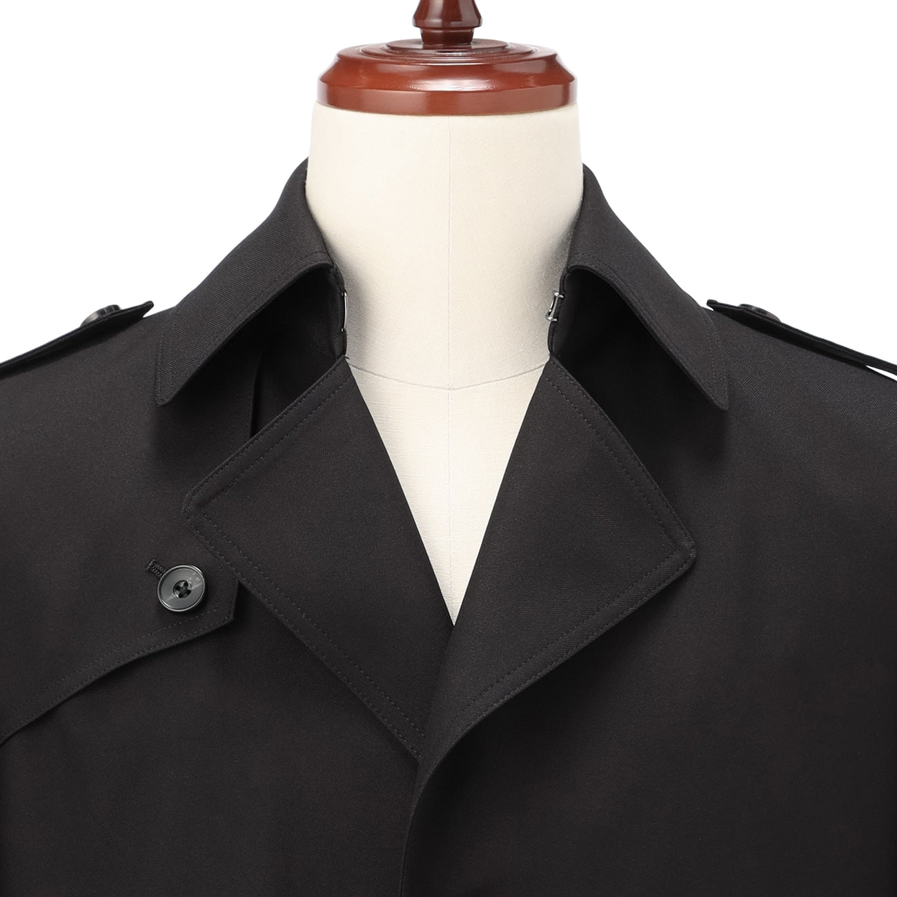 保暖防水弹力防风风衣 - 黑色_07