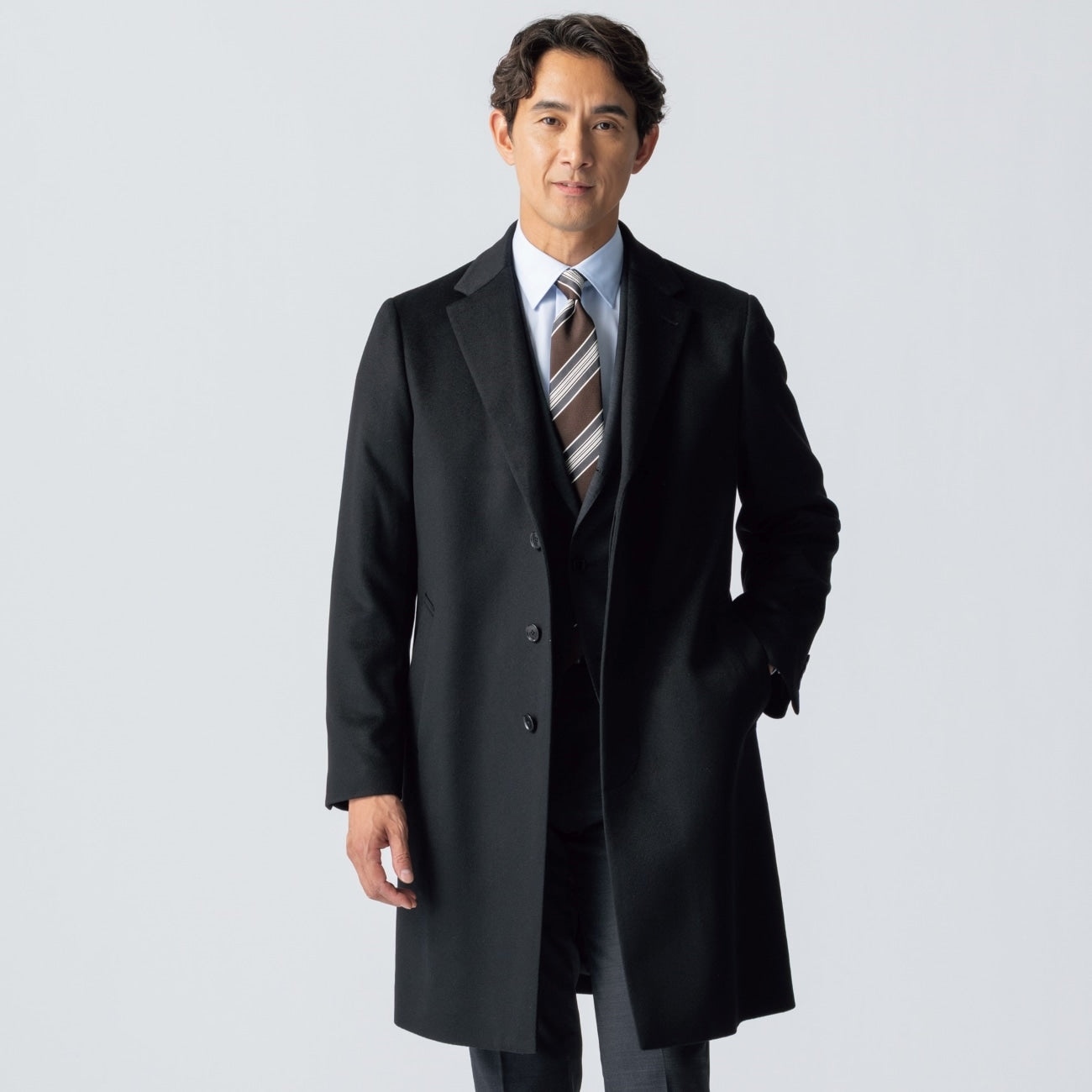 高級羊絨切斯特菲爾德大衣_12