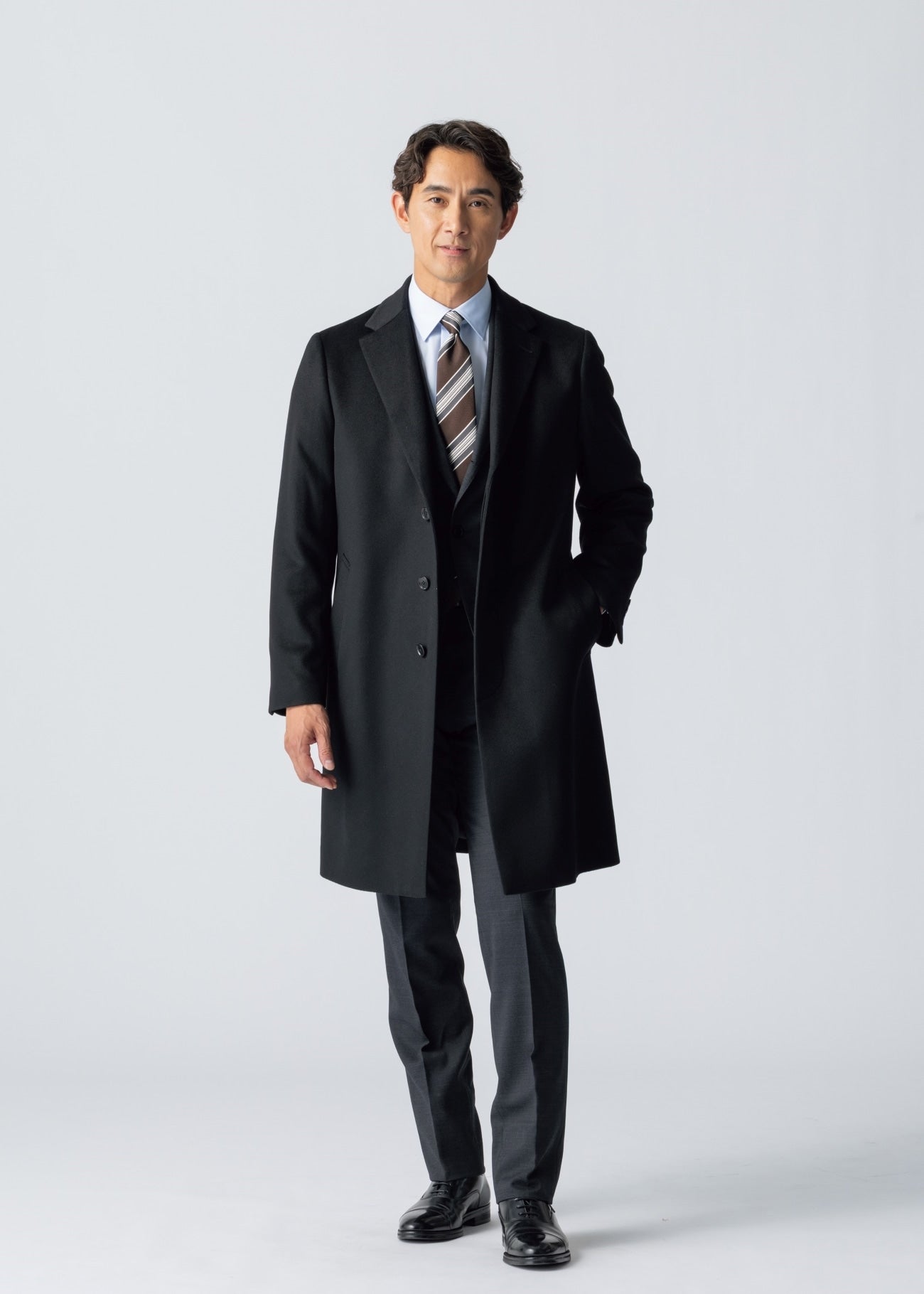 高級羊絨切斯特菲爾德大衣_14