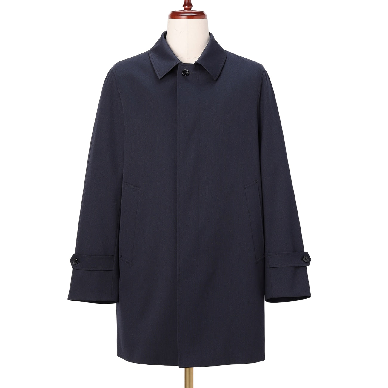 暖色调翻立领 大衣_03