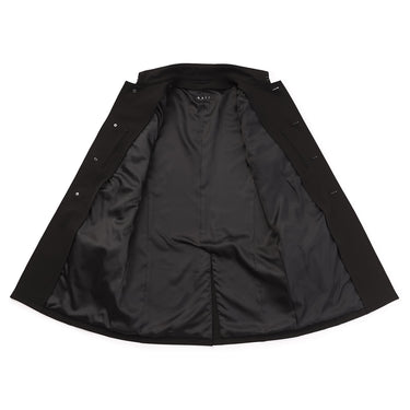 Stretch Black Balmacaan Coat_08