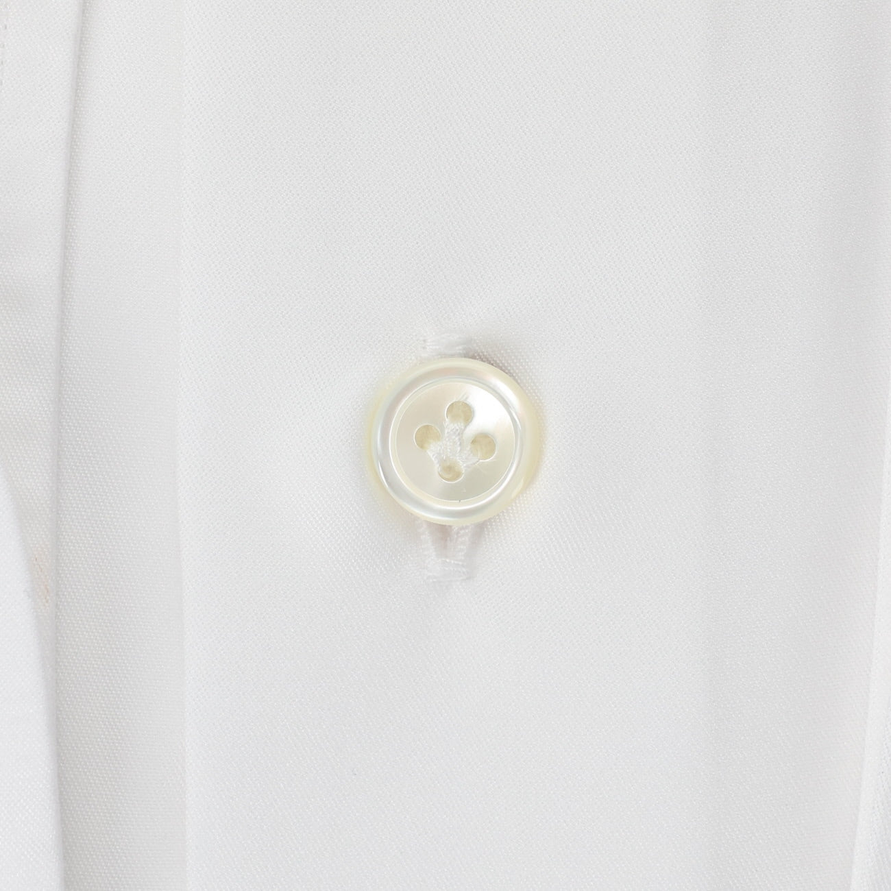 HITOYOSHI Japanese-Made Non-iron Cotton Spread Collar Shirt - White_02