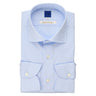 HITOYOSHI Japanese-Made Non-iron Cotton Spread Collar Shirt - Blue_01