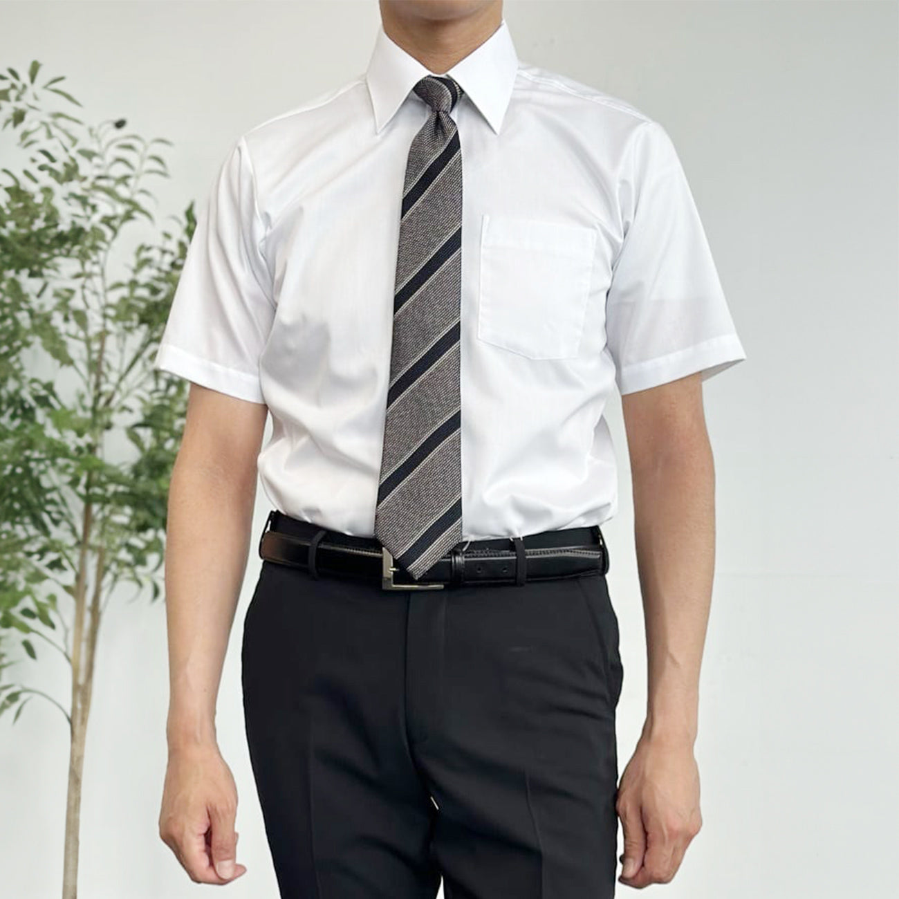 Aircool Non-iron Regular Collar Short Sleeve Shirt_04