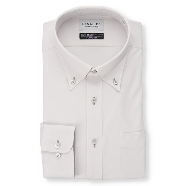 Non-iron Super Stretch Button-down Shirt - Gray [A09_DEW671