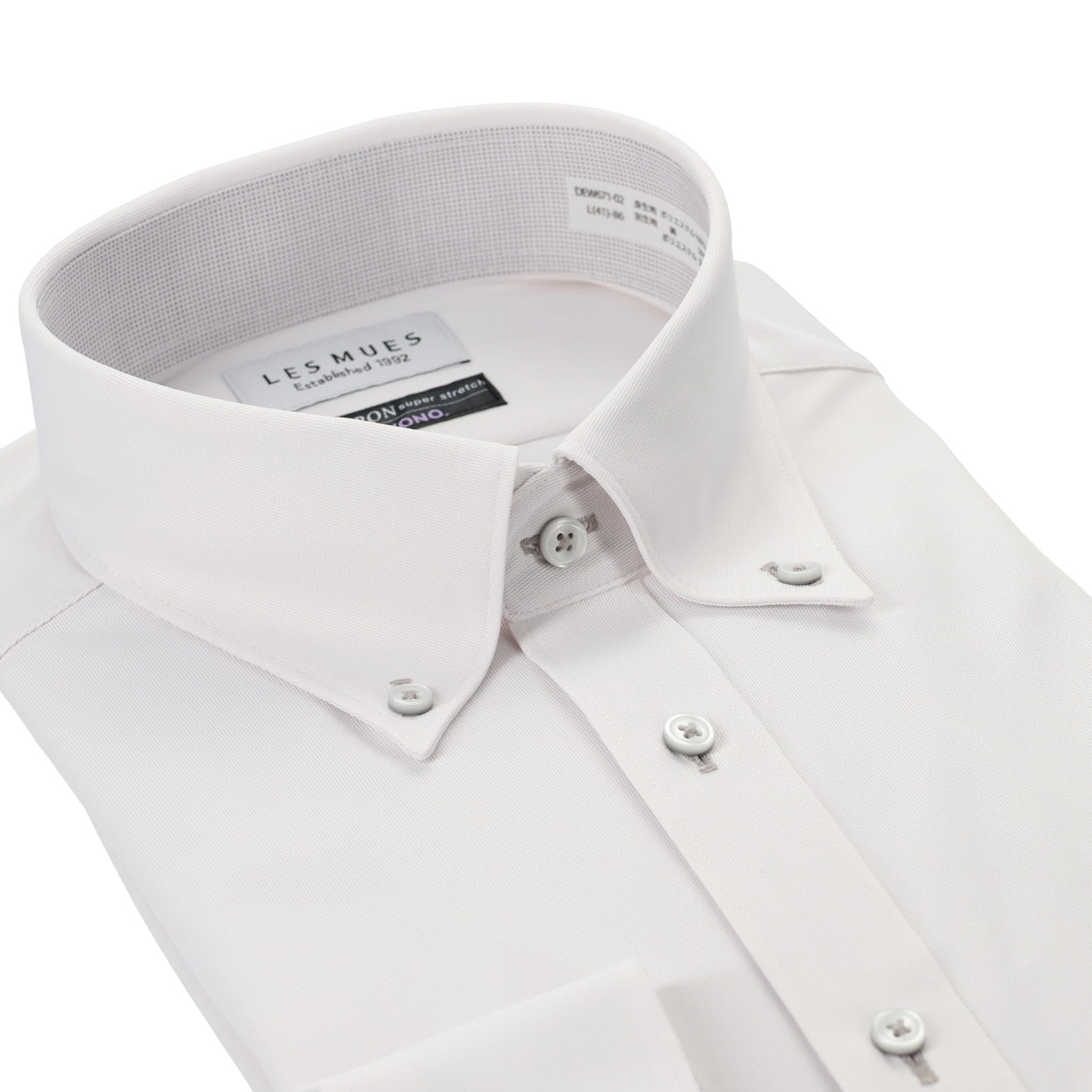 Non-iron Super Stretch Button-down Shirt - Gray_03