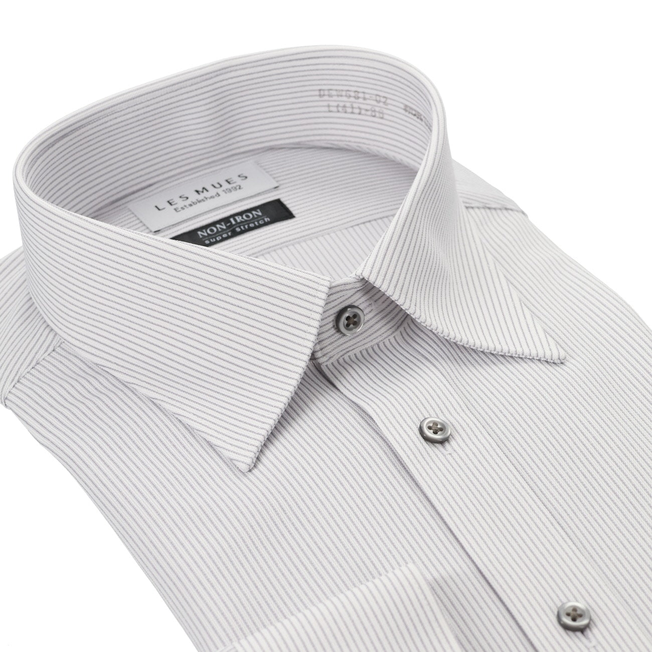 Non-iron Super Stretch Point Collar Shirt - Gray_03