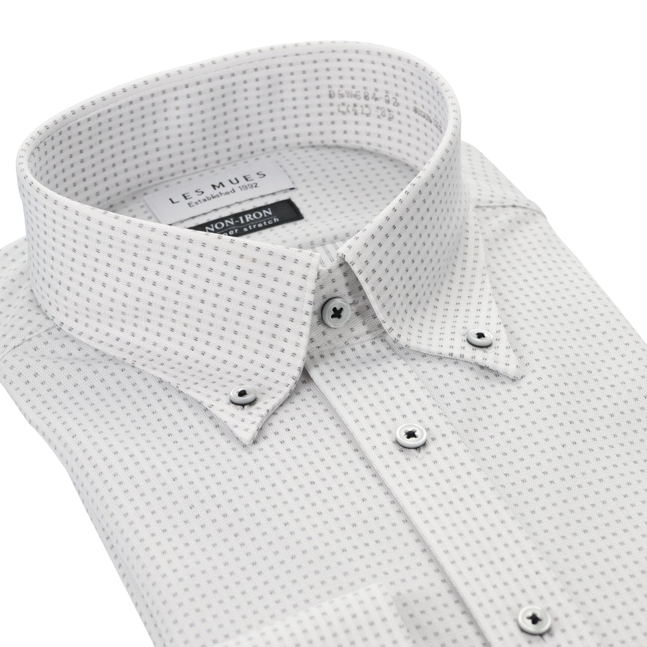 Non-iron Super Stretch Button-down Shirt - Gray_03