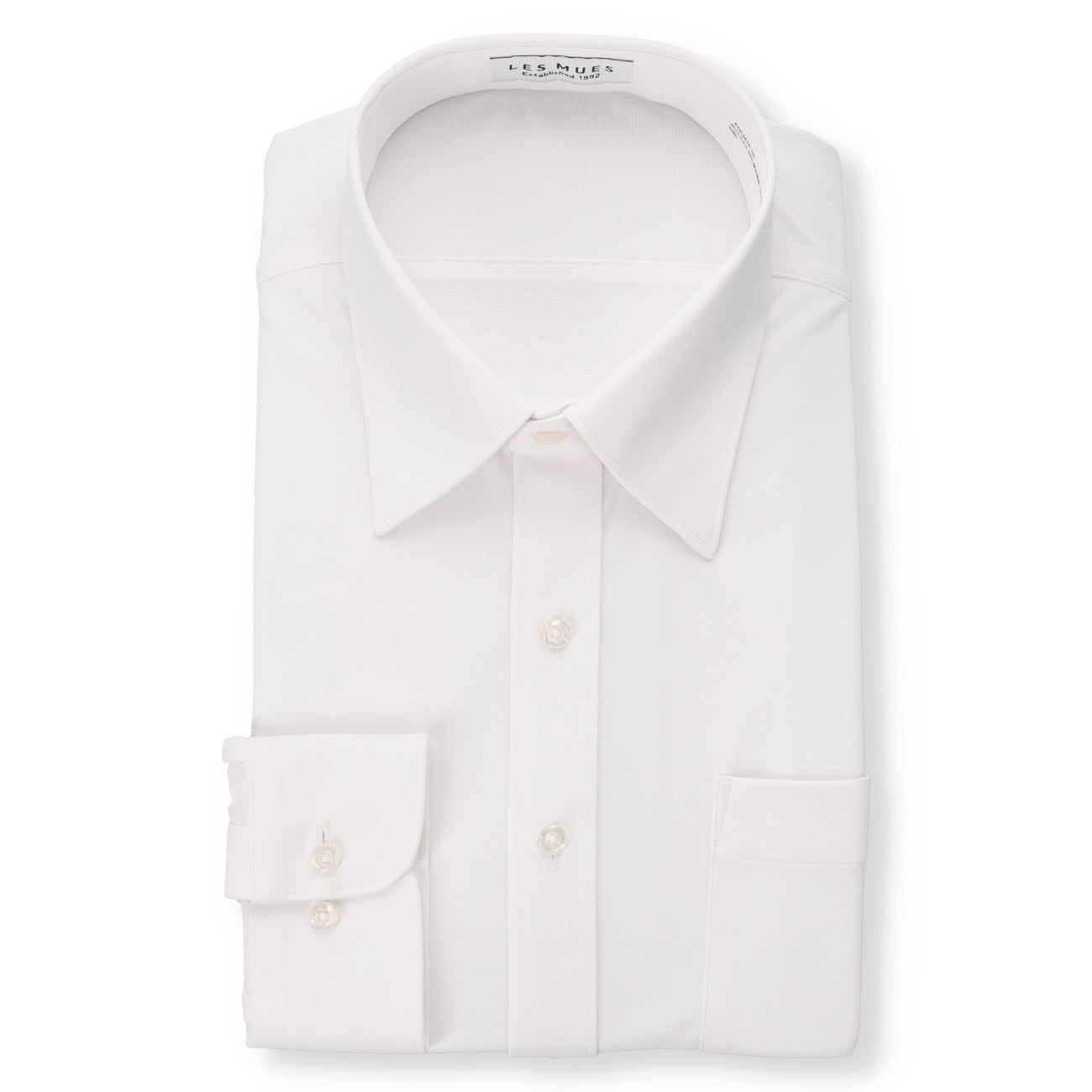 Japanese Fabric Aircool Non-iron Super Stretch Point Collar Shirt - White_01