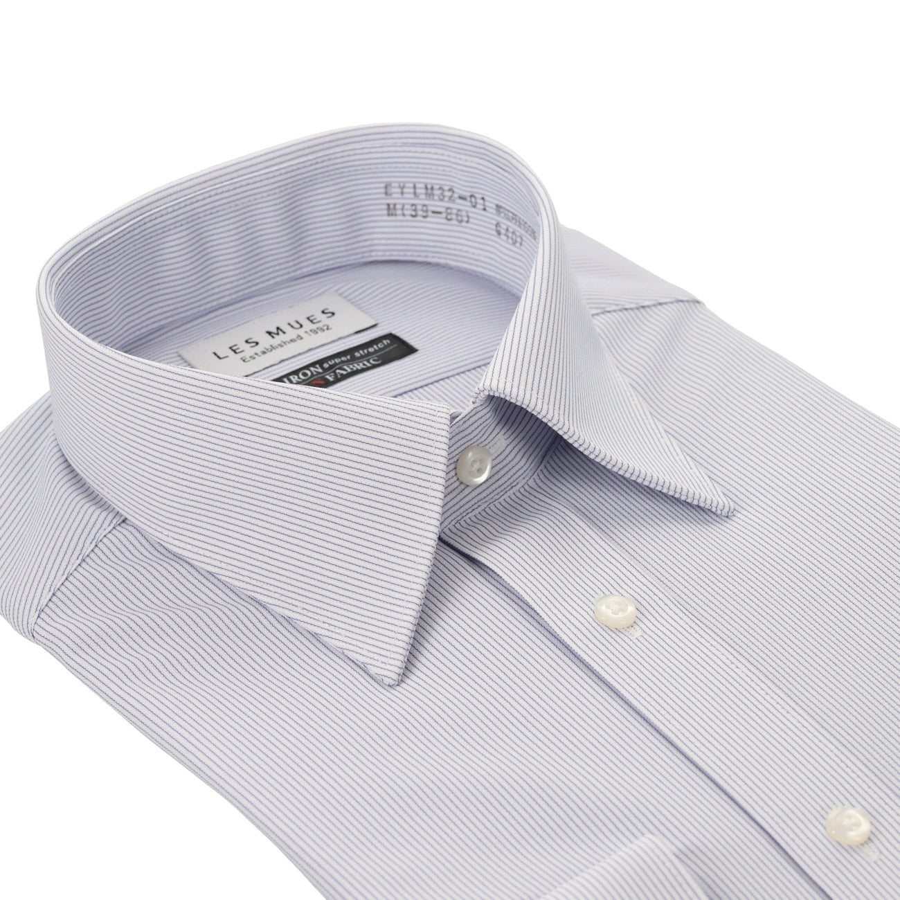 Japanese Fabric Non-iron Point Collar Shirt - Blue_03