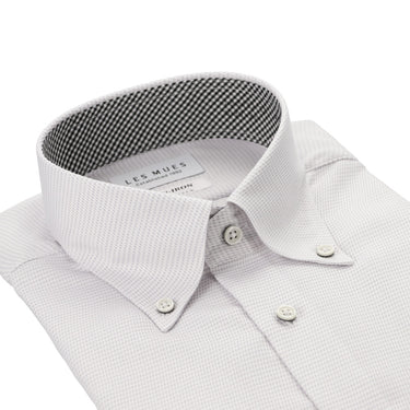 Non-iron Cotton Button-down Collar Shirt - Blue_03