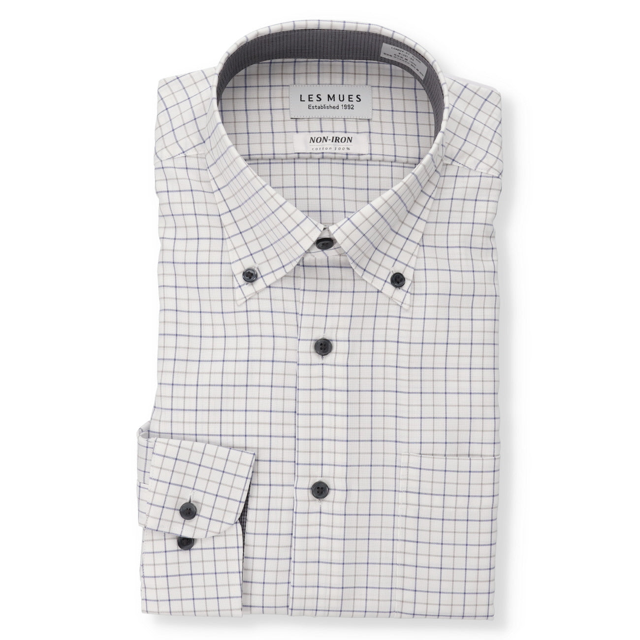 Non-iron Cotton Button-down Shirt_01