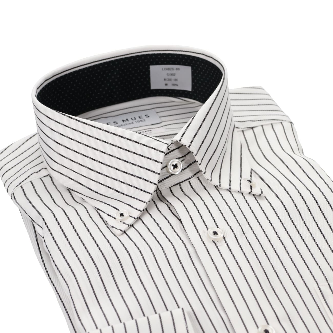 免燙棉質鈕扣鈕扣領 衫 -灰