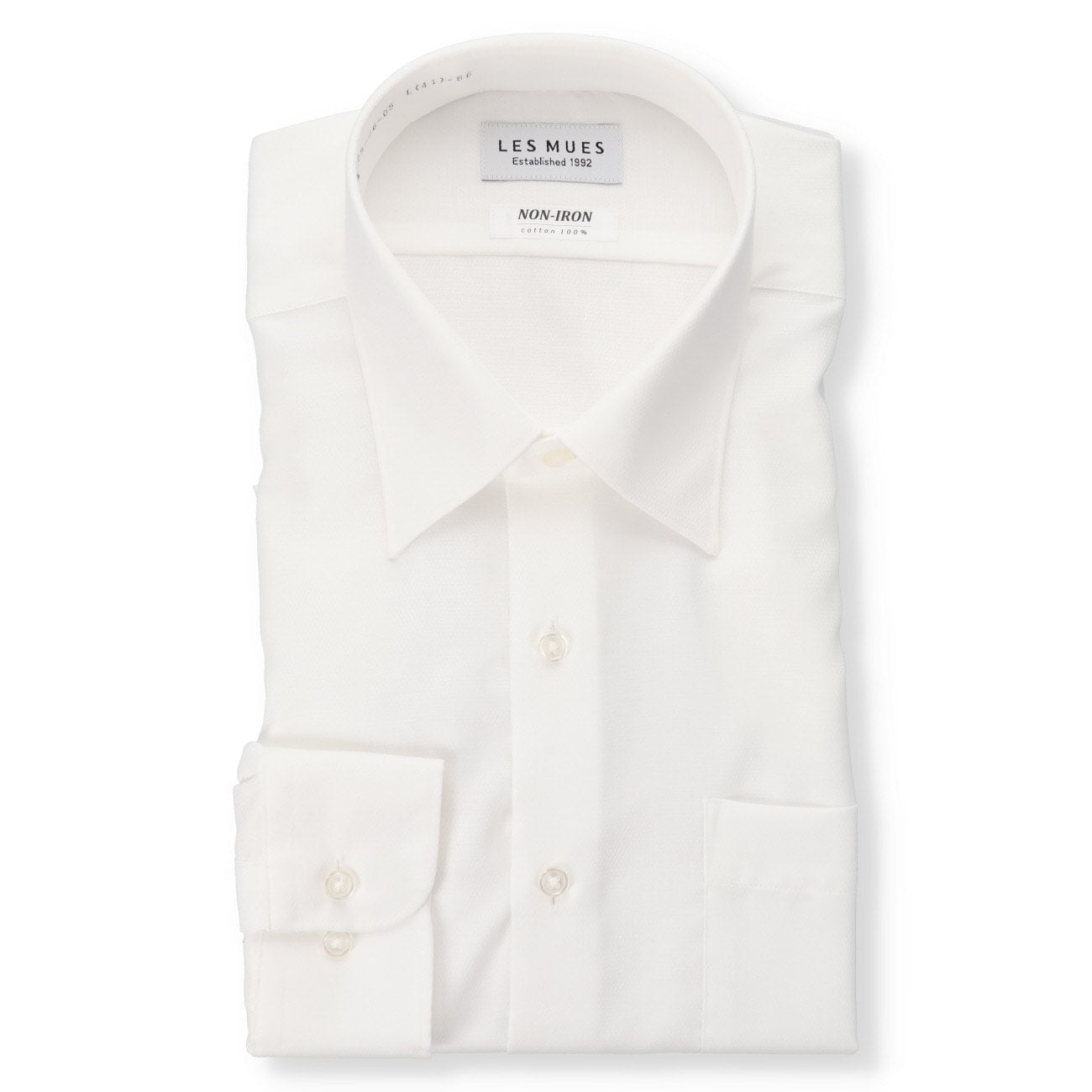 免燙點數 襯衫 - White_01