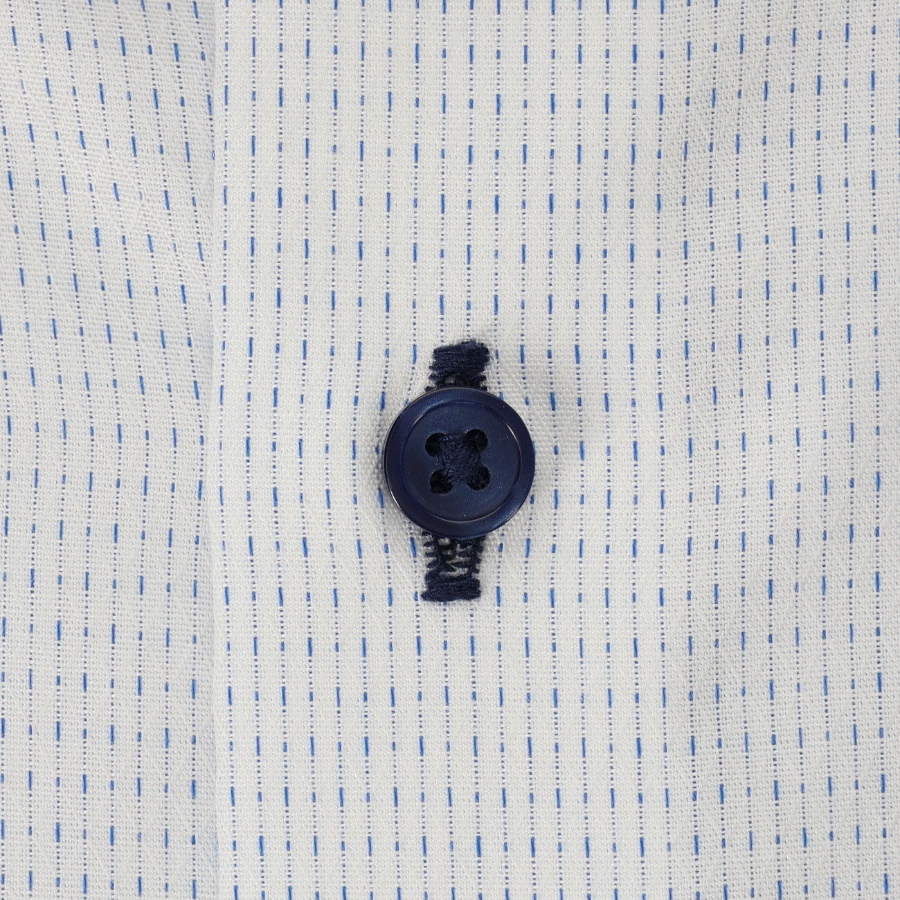 Non-iron Cotton Button-down Collar Shirt - Blue_02