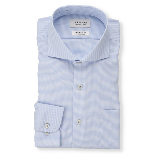 Non-iron Cotton Cutaway Shirt - Blue [A09_LCSC25-18] | AOKI