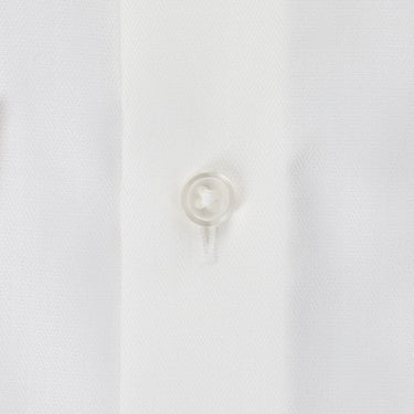 Non-iron Cotton Spread Collar Shirt - White_02