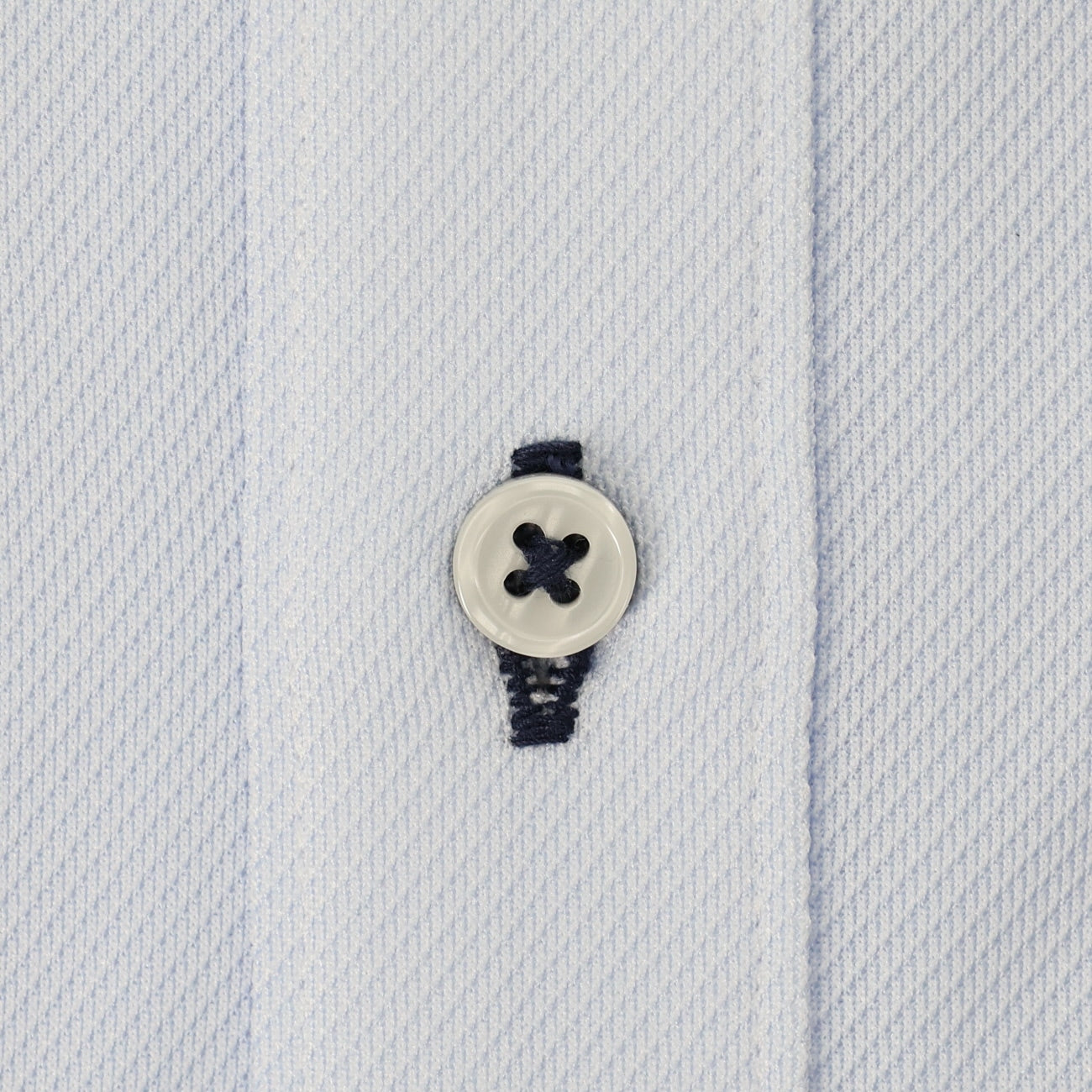 免燙超彈力鈕扣領 領襯衫 - 藍色_02