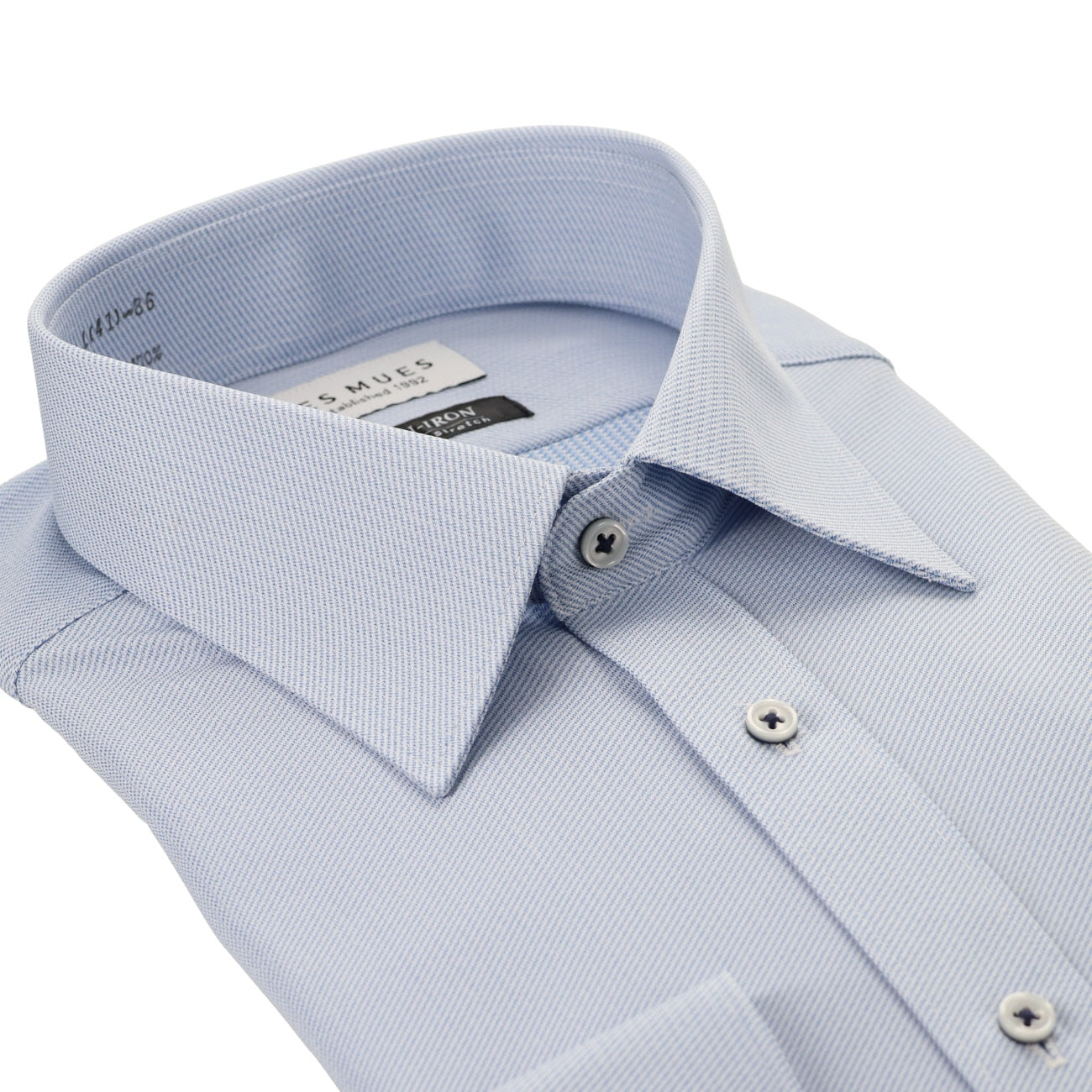 Non-iron Super Stretch Point Collar Shirt - Blue_03