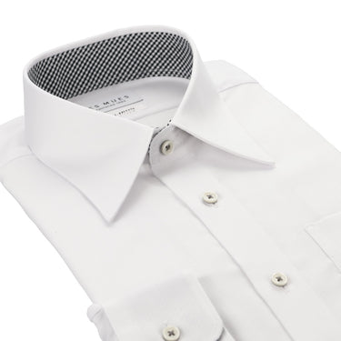 Non-iron Cotton Point Collar Shirt - White_03