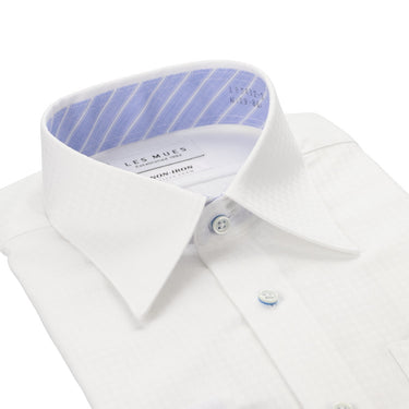 Non-iron Cotton Point Collar Shirt - White_03