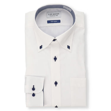 Non-iron Button-down shirt - White_01