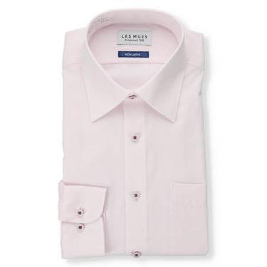 Non-iron Point Collar shirt - Pink_01