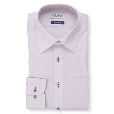 Non-iron Point Collar shirt - Lavender_01