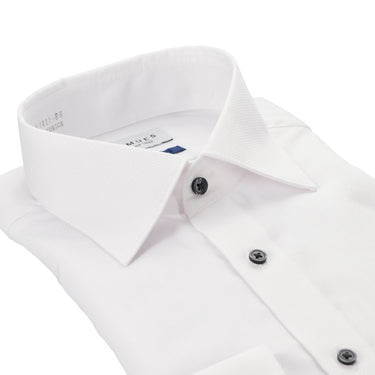 Non-iron Spread Collar Shirt - White_03
