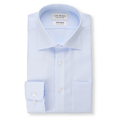 Non-iron Cotton Wide Collar Shirt_01