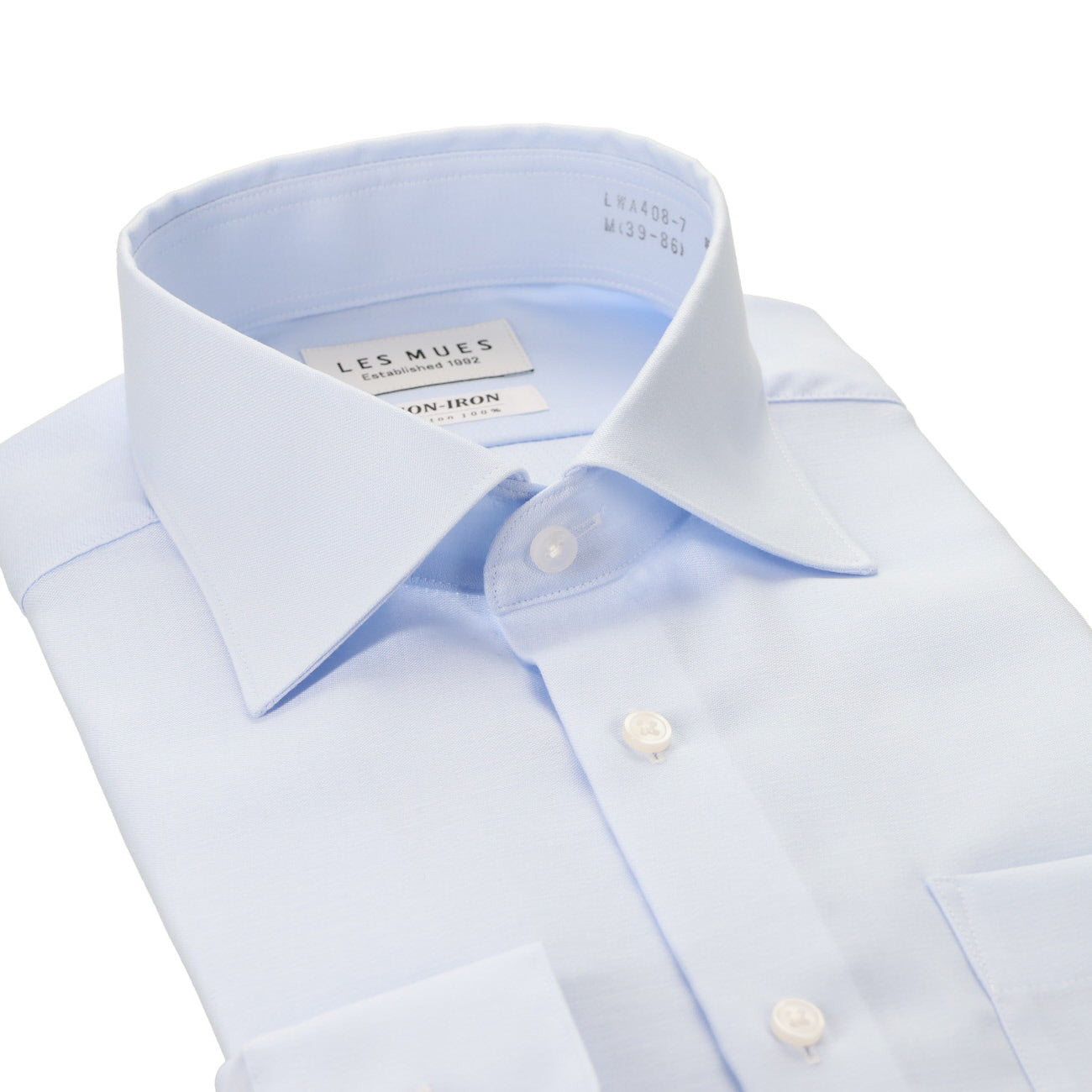 Non-iron Cotton Wide Collar Shirt_03