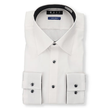 Non-iron Point Collar Slim Shirt - White_01